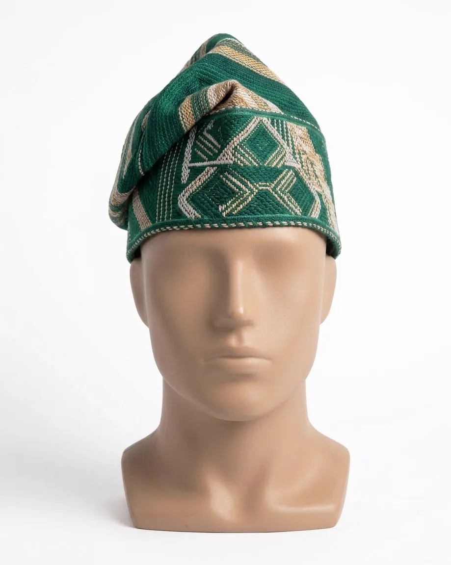 Fila, green aso oke