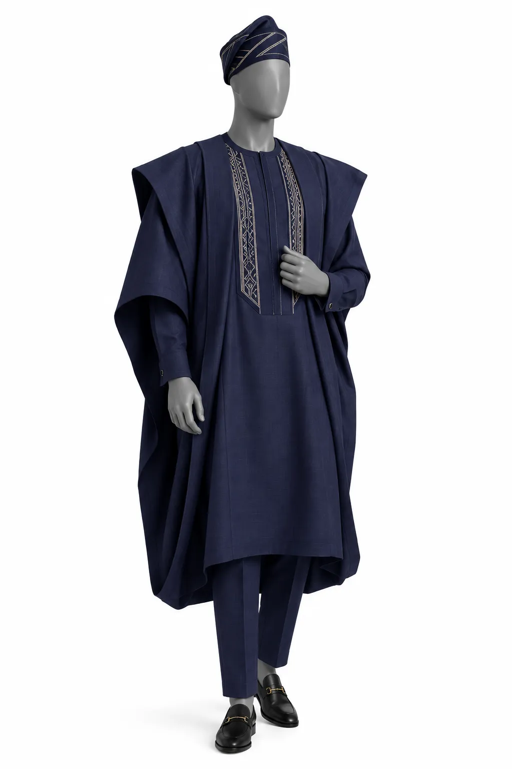 Ilorin agbada, three-piece